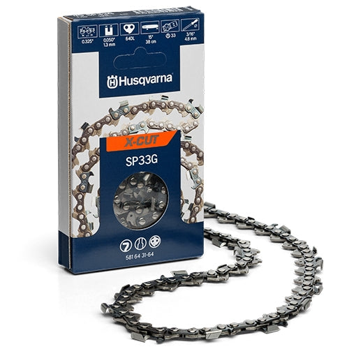 581643680 Husqvarna Chain 20" SP33G .325 Pitch .050 Gauge 80 Drive Links