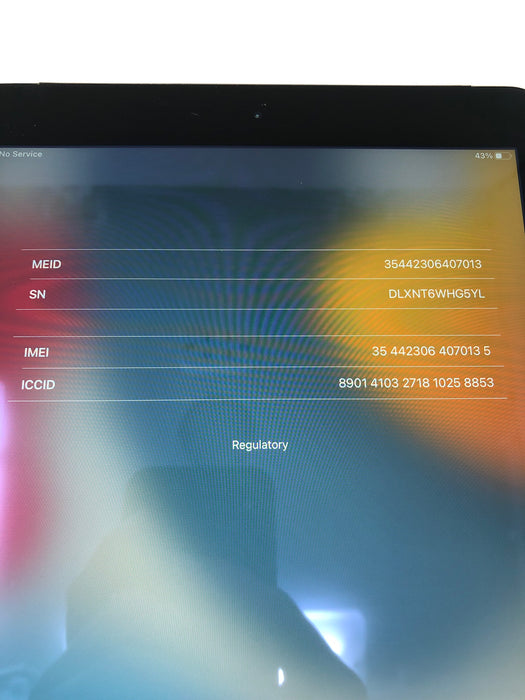 A1567 Apple iPad Air 2 / 32GB/ Wifi + Cellular / Space Grey
