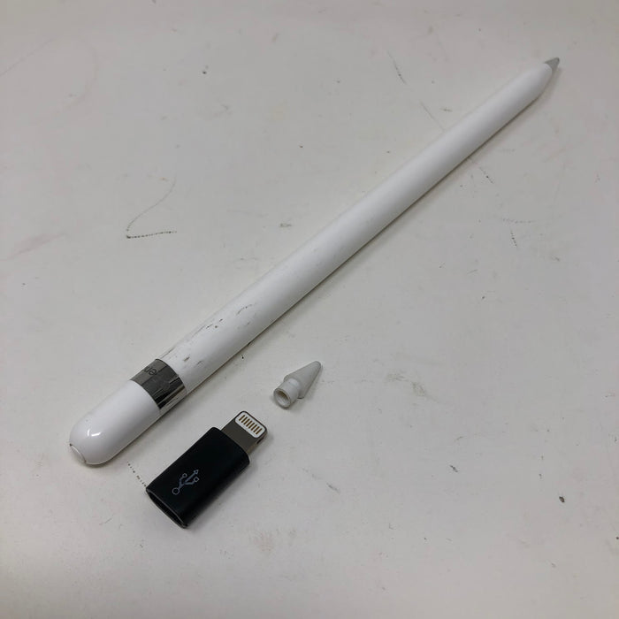 A1603 Apple Pencil (1st Generation) with USB-Lightning Charging Adapter + Extra Tip