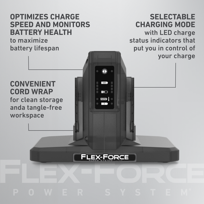 88924 Toro 60V MAX* Flex-Force 4-Amp Lithium-Ion Battery 2-Pod Charger