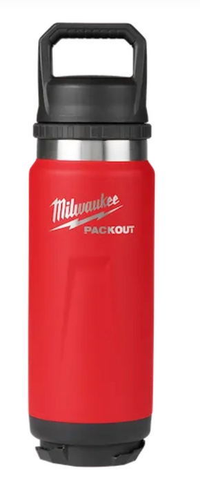 48-22-8396R Milwaukee PACKOUT 24oz Insulated Bottle w/Chug Lid - Red