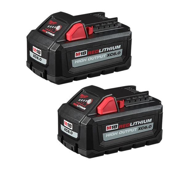 48-11-1862 Milwaukee M18 REDLITHIUM High Output XC6.0 Battery (2-Pack)