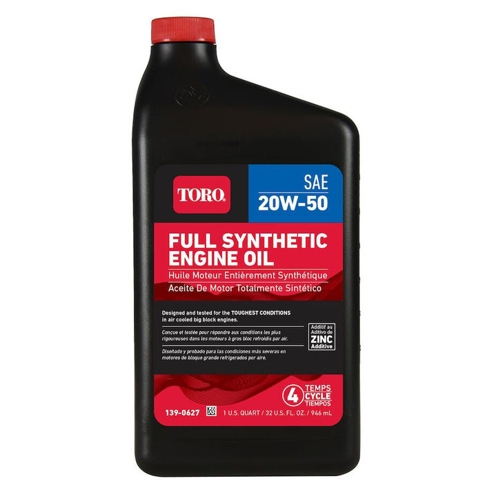 139-0627 Toro 20W-50 Full Synthetic Engine Oil