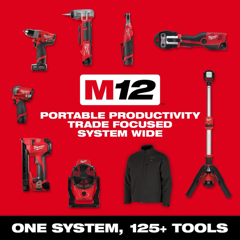 3401-22 Milwaukee M12 Subcompact Brushless 3/8" Drill / Driver Kit