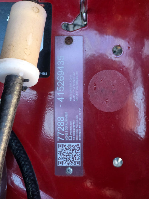 77288 Toro Z-Master 2000 60" Zero Turn Riding Mower w/ 28hp Briggs & Stratton V-Twin Engine (Used)