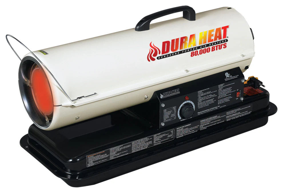 DFA80T Dura Heat 80,000 BTU Kerosene Forced Air Heater w/ Thermostat