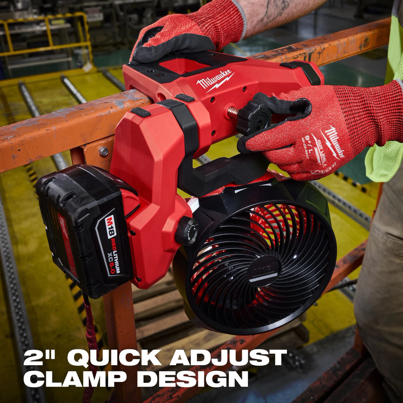 0817-20 Milwaukee M18 18-Volt Lithium-Ion Brushless Cordless Scissor Lift Fan (Tool-Only)