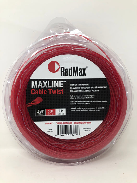 588049601 RedMax MaxLine Cable Twist Trimmer Line [.080" / .8lb / 320ft Donut]