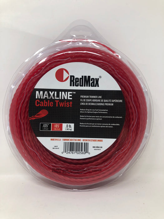 588049603 RedMax MaxLine Cable Twist Trimmer Line [.105" / .8lb / 185ft Donut]