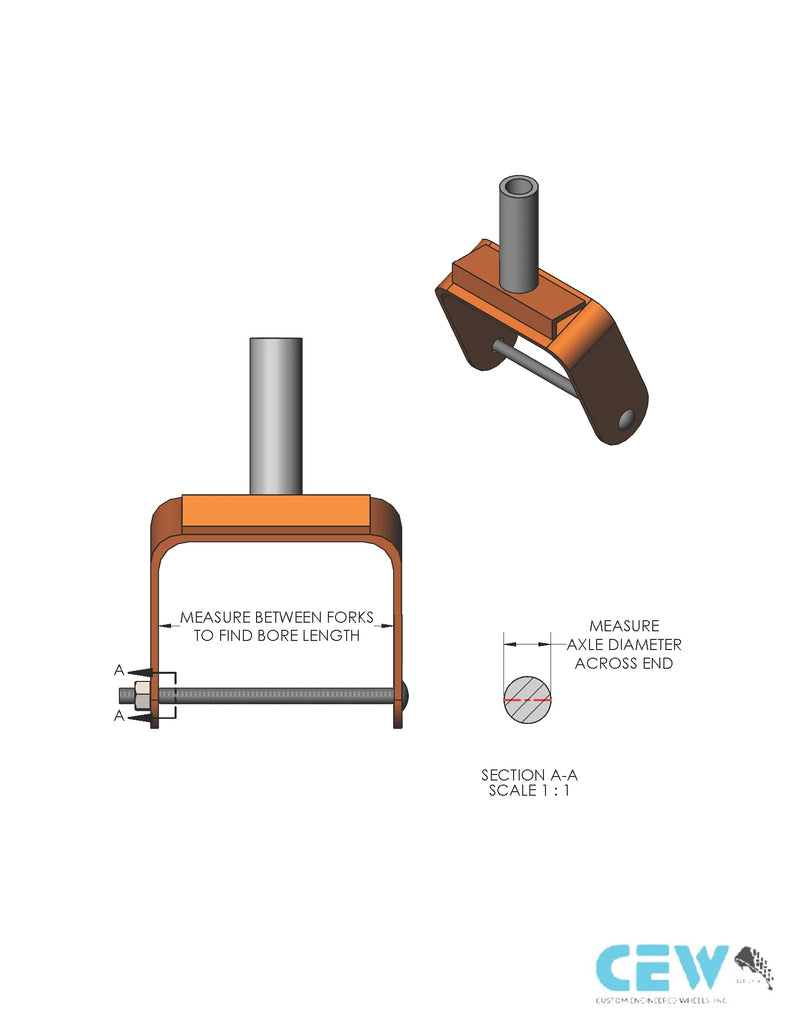 K50024002AKB DFlex 13"Two Wheel Boxed Set - 6" Bore Length