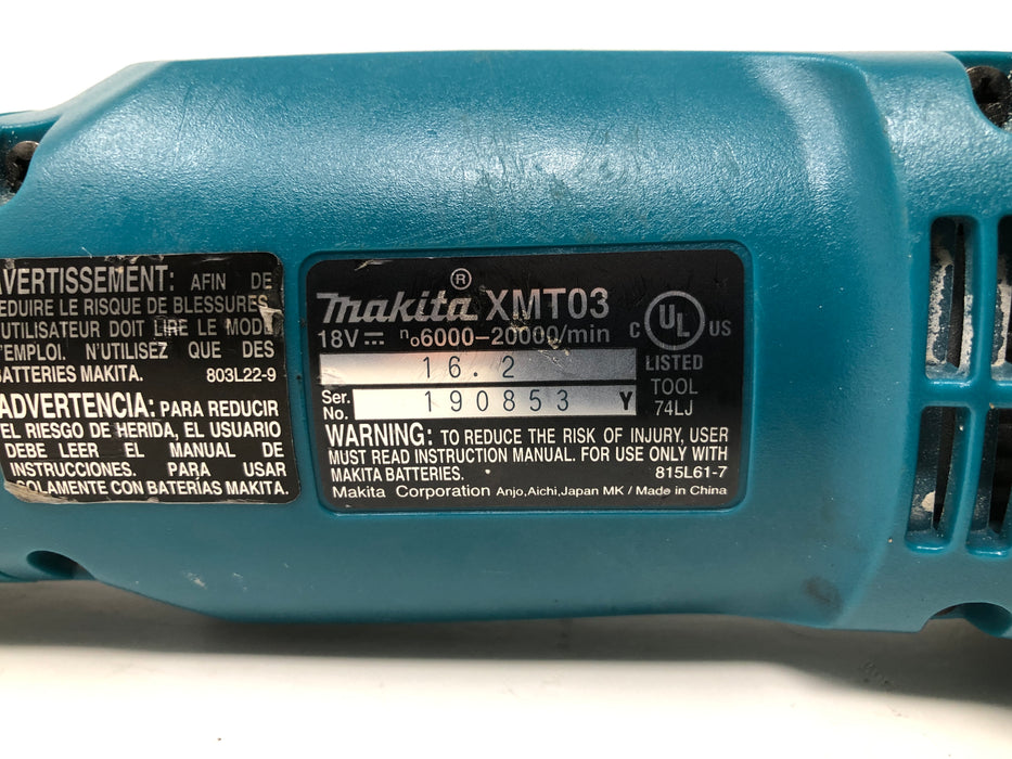 XMT03 Makita 18V LXT® Lithium‑Ion Cordless Oscillating Multi‑Tool, Tool Only