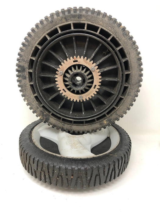 400245x460 2X Lawn Mower Wheels