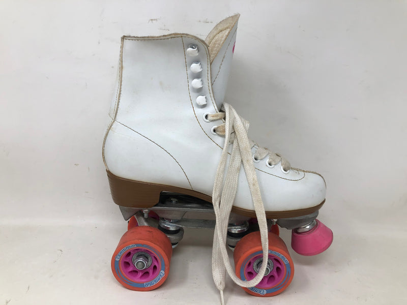 8601S Chicago Women's White Classic Roller Skates - Size 5