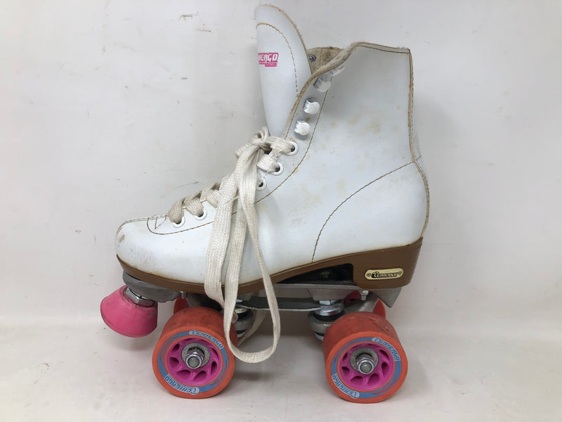 8601S Chicago Women's White Classic Roller Skates - Size 5