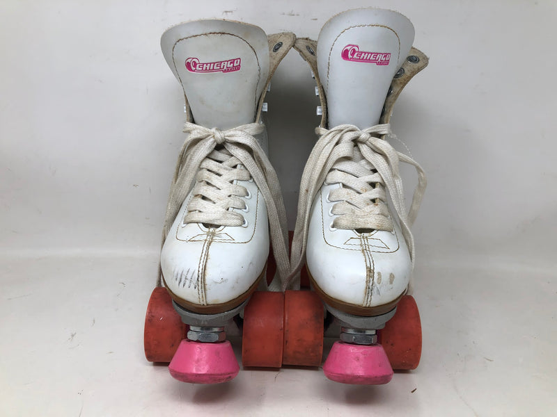 8601S Chicago Women's White Classic Roller Skates - Size 5