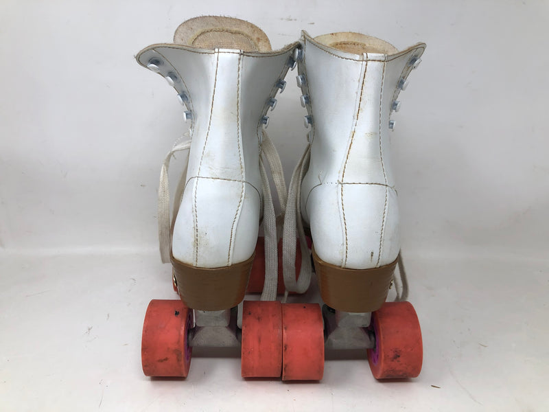 8601S Chicago Women's White Classic Roller Skates - Size 5