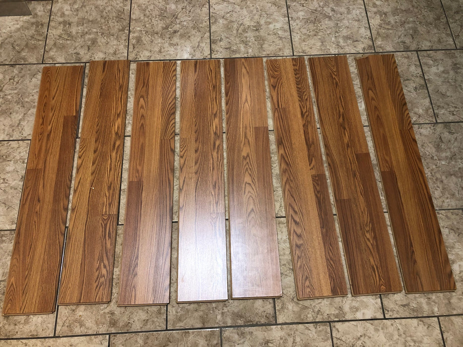 Lof of Wood Grain Laminate Flooring (x8)