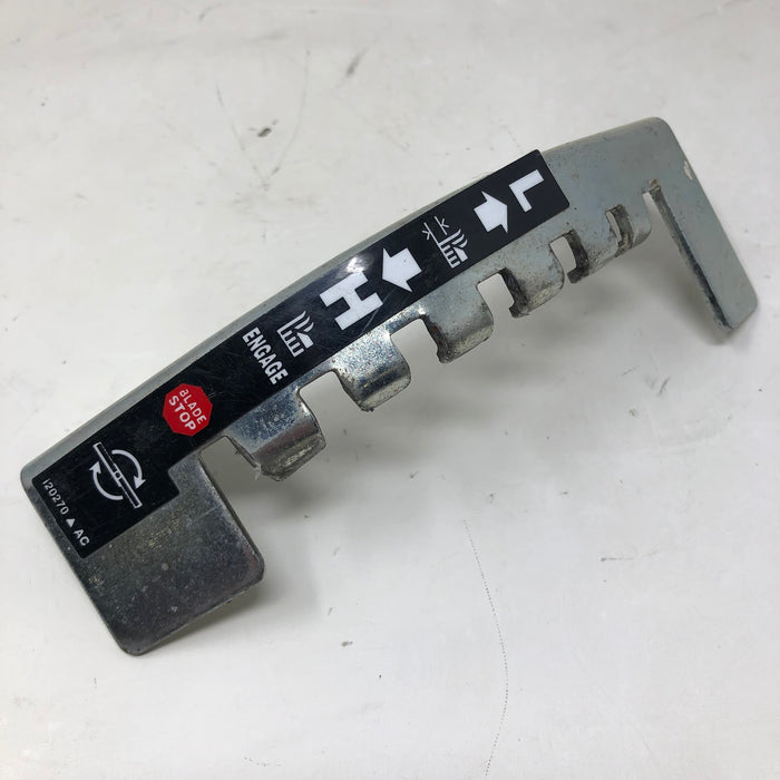 783-04113 MTD Deck Lift Index Bracket & Decal