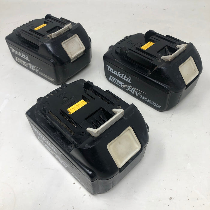 BL1850B Makita 5.0Ah 18V Batteries (x3 - Used)