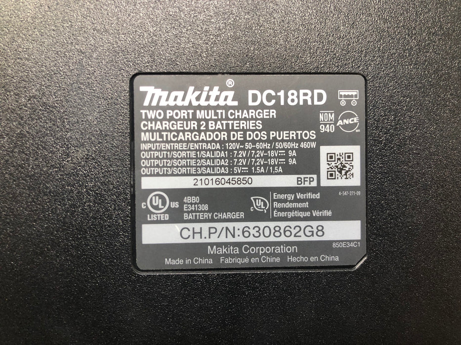 DC18RD Makita 18V Dual Port Charger (Used)