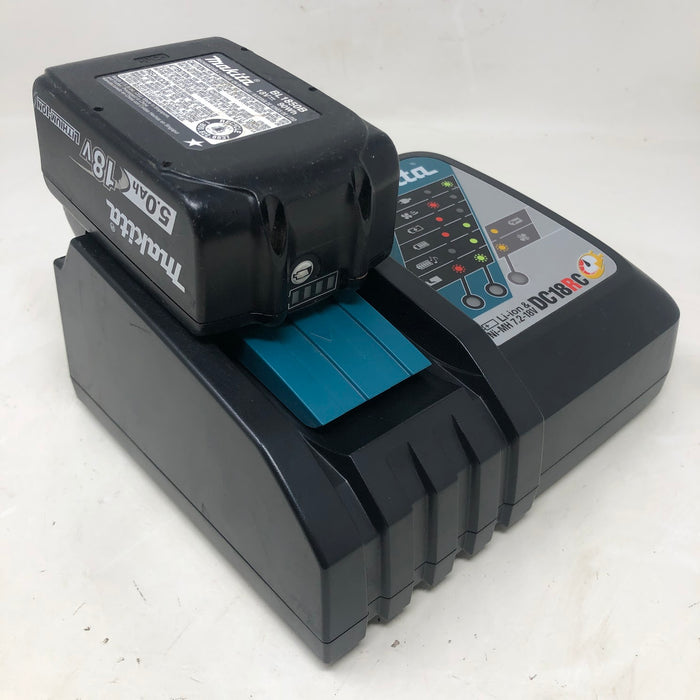 DC18RC Makita 18V Charger & 5.0Ah Battery (Used)