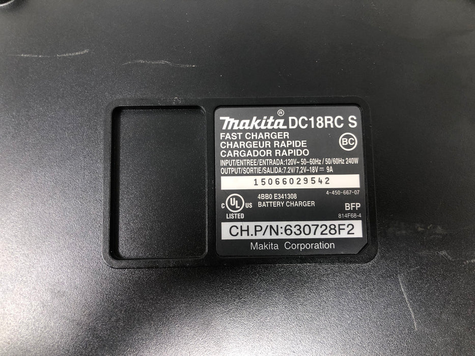 DC18RC Makita 18V Charger & 5.0Ah Battery (Used)