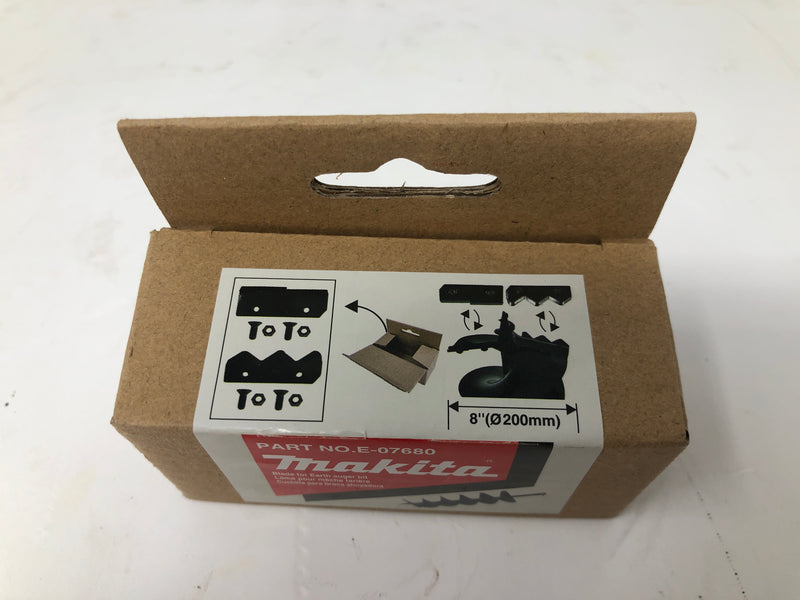 E-07680 Makita 8" Earth Auger Drill Bit Blade Set