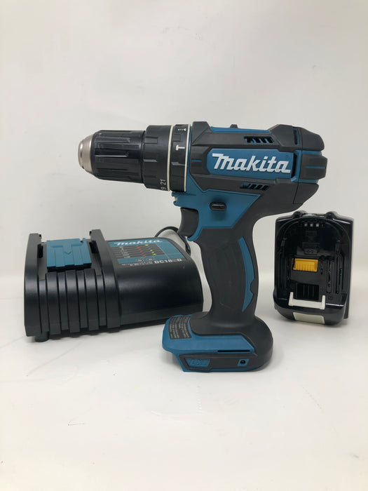 XPH10 Makita 18V LXT Cordless 1/2" Hammer Driver‑Drill with Battery & Charger