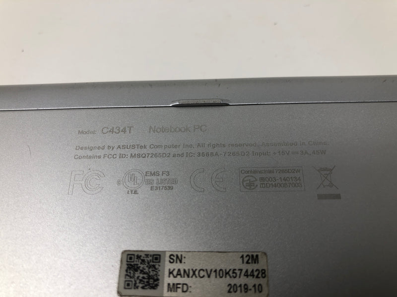 C434T ASUS Chromebook Flip Computer 8th Gen Intel Core M3-8100Y