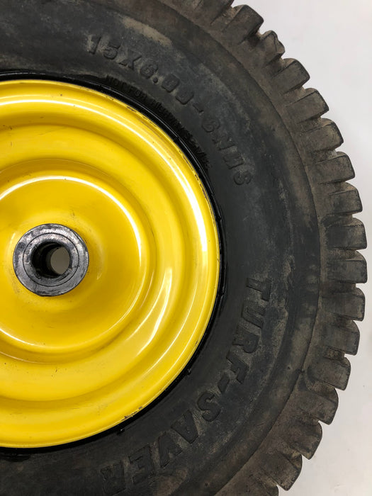 AUC22176 John Deere Front Wheel & Tire Assembly 15X6.