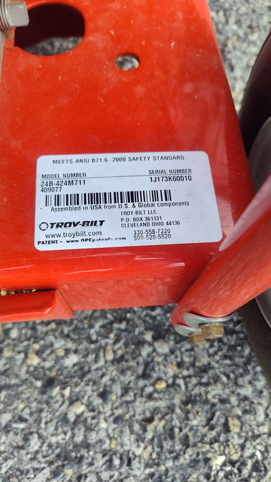 Troy-Bilt Chipper Shredder w/ 11.5hp B&S Engine, 3" Chipping Capacity (USED)