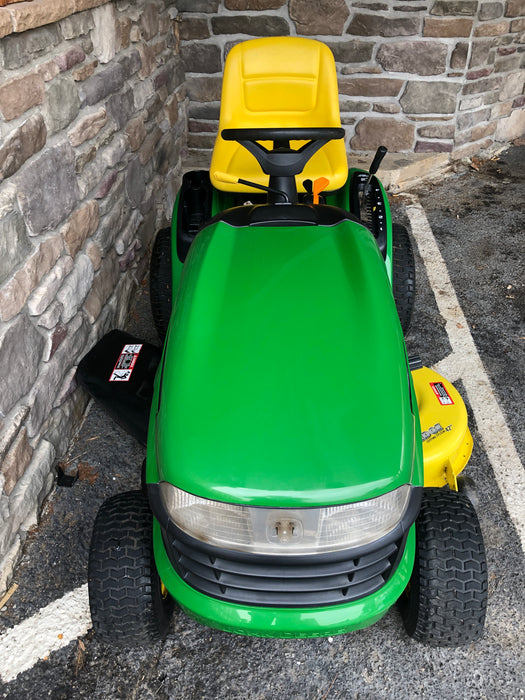 LA120 John Deere 42" Riding Mower w/ 21hp V-Twin B&S Engine (USED)