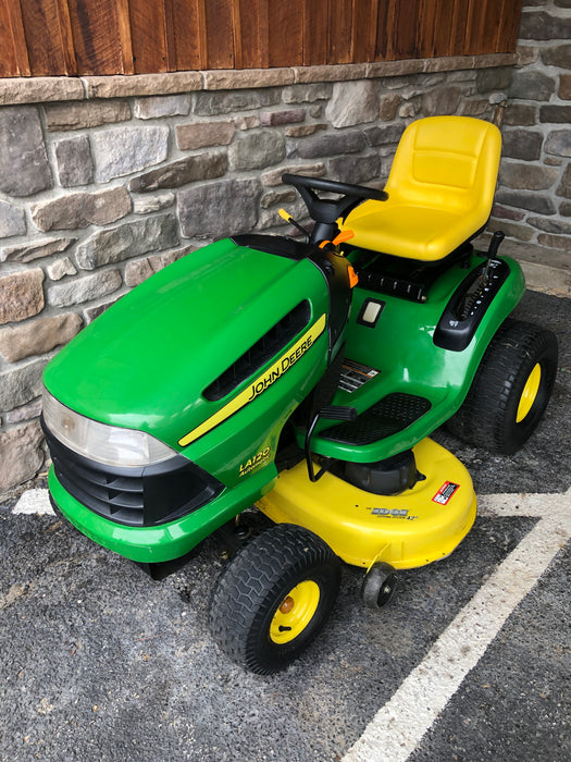 LA120 John Deere 42" Riding Mower w/ 21hp V-Twin B&S Engine (USED)