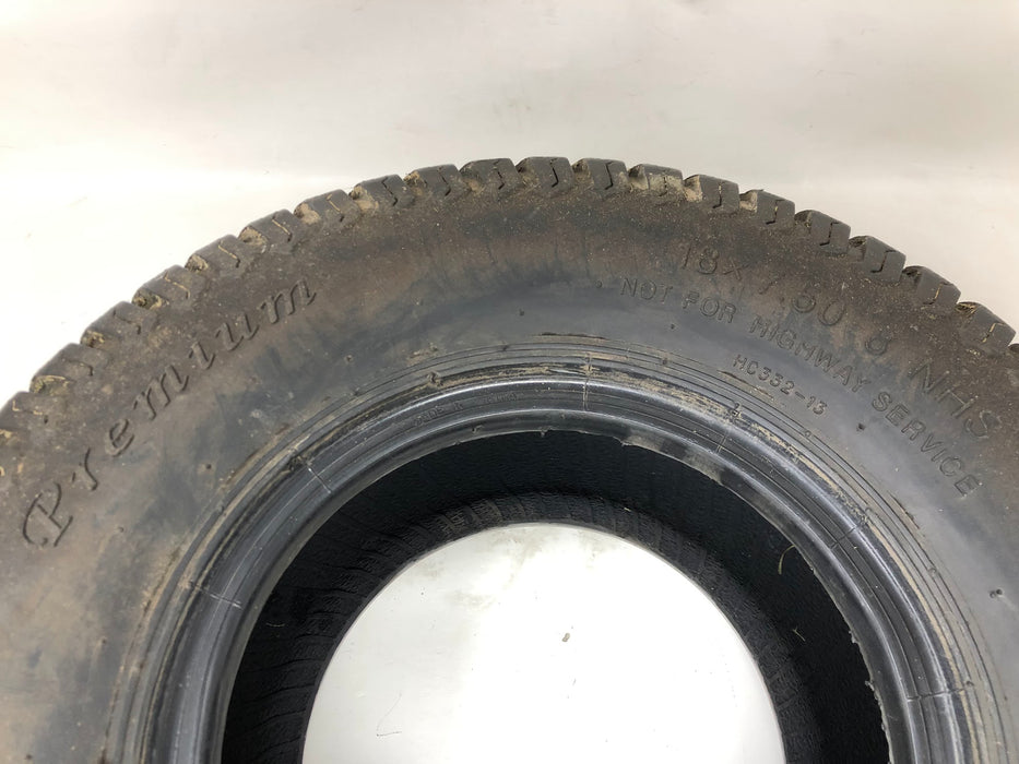 0413 Premium Tubeless Tire 4 Ply, 18X7.5-8