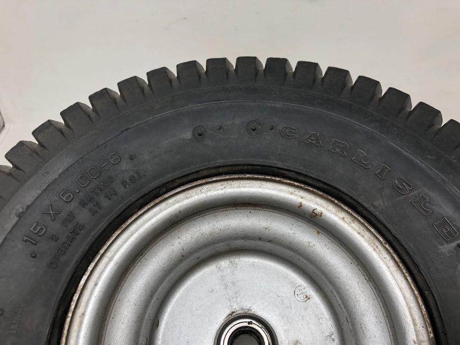 Carlisle Turf Saver Front Wheel & Tire Assembly 15X6-6