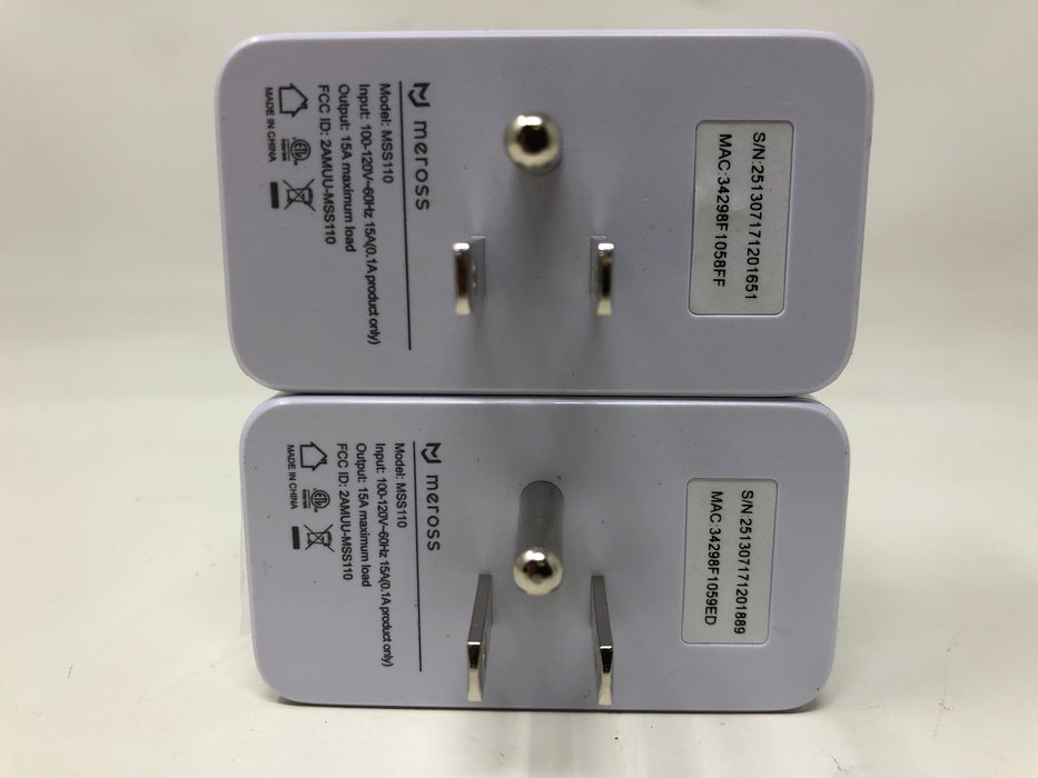 MSS110 Meross Smart Wi-Fi Plug Mini (2-Pack)