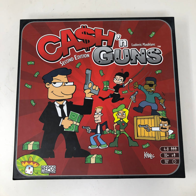 Cash 'n Guns Board Game- 2nd Edition - Repos Productions