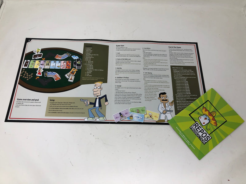 Cash 'n Guns Board Game- 2nd Edition - Repos Productions