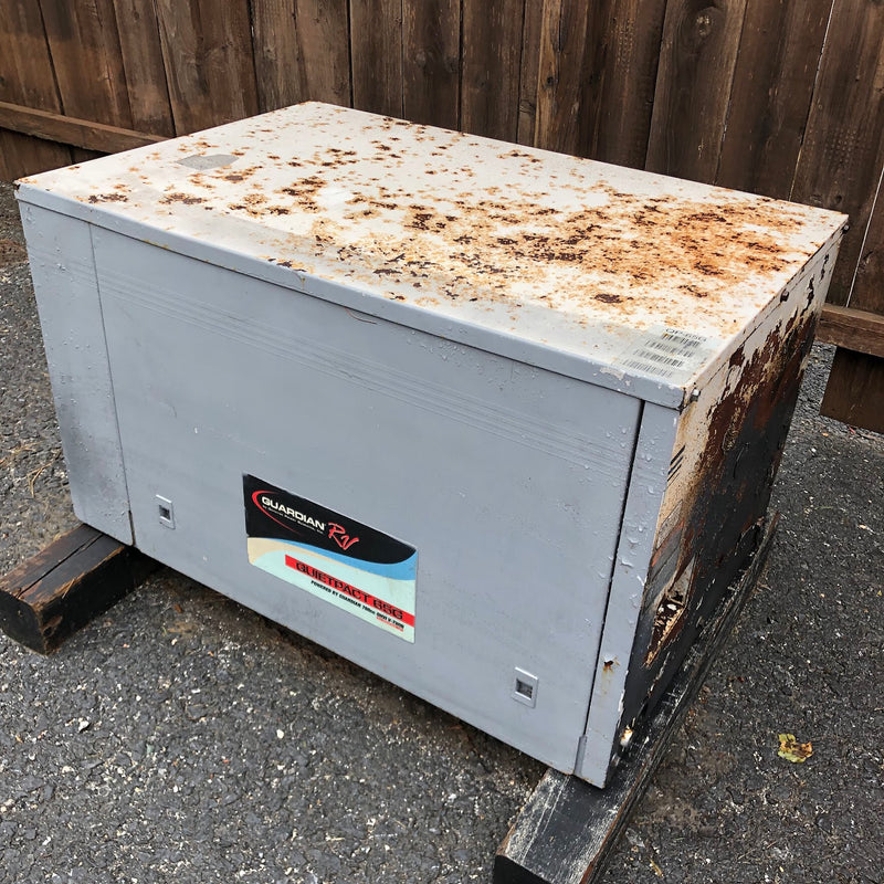 004704-0 Generac Quietpact 65G Gasoline RV Generator (Used, for Parts or Repair)