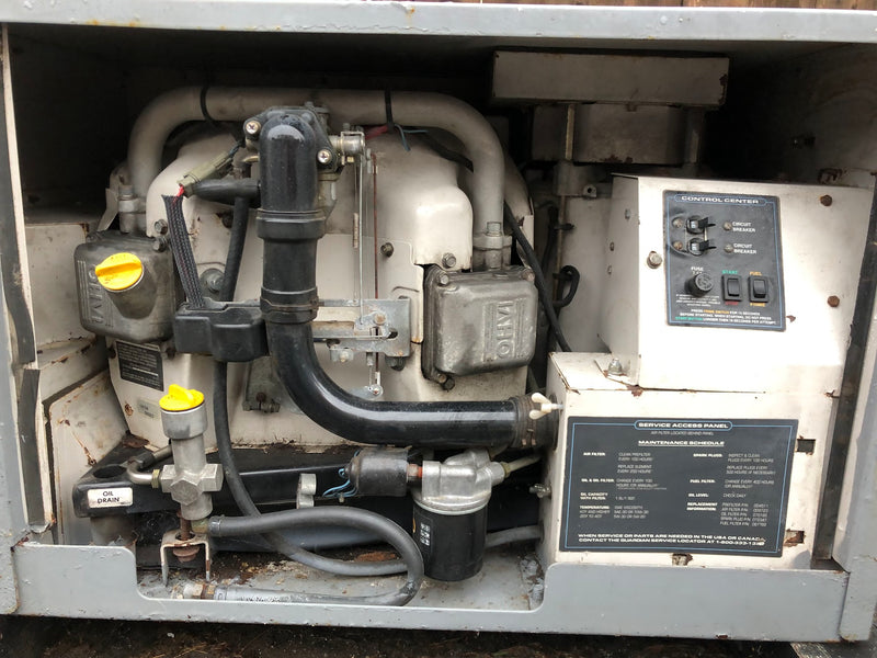 004704-0 Generac Quietpact 65G Gasoline RV Generator (Used, for Parts or Repair)