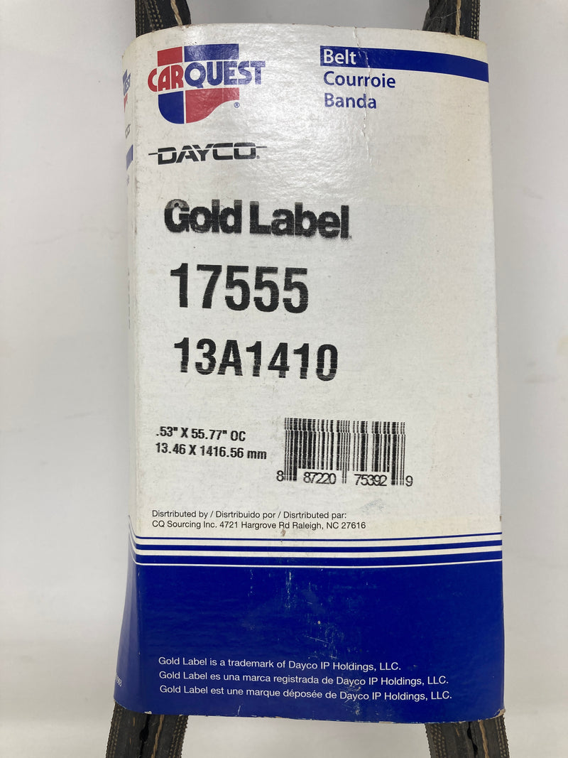17555 Dayco Gold Label V-Belt Top Cog