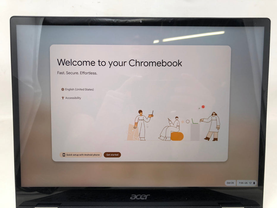 CP713-3W Acer Chromebook Spin Laptop + Cord 13.5", i5, 2021