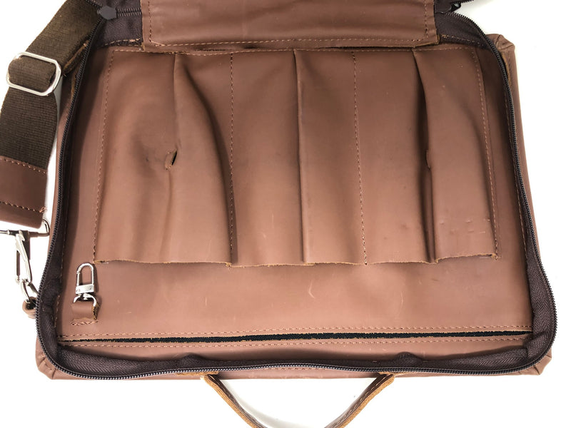 Allegory Visionary Briefcase + Strap - Leather - Handmade