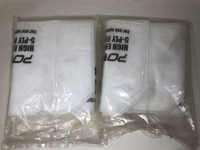 75039 Powertec Fleece Bags for Makita Backpack Vacuum XCV05Z (x20)