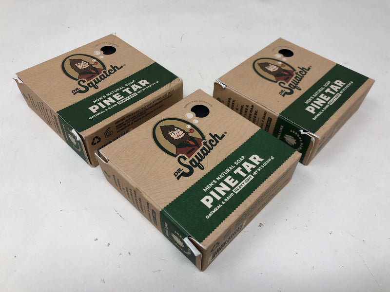 Dr. Squatch Pine Tar Soap Bars (x3)