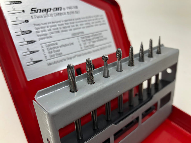 VWB700B Snap-On Carbide Burr Bit Set 8-Piece