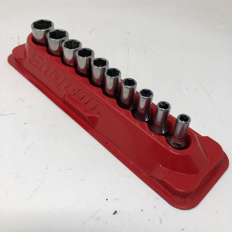 PAKTY219 Snap-On Flank Drive Socket Set + Magnetic Tray - 6pt - 3/16-9/16 - 10pc