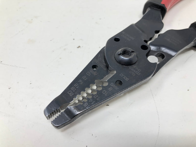 PWCS9 Snap-On Wire Stripper, Cutter, Crimper Pliers - Red