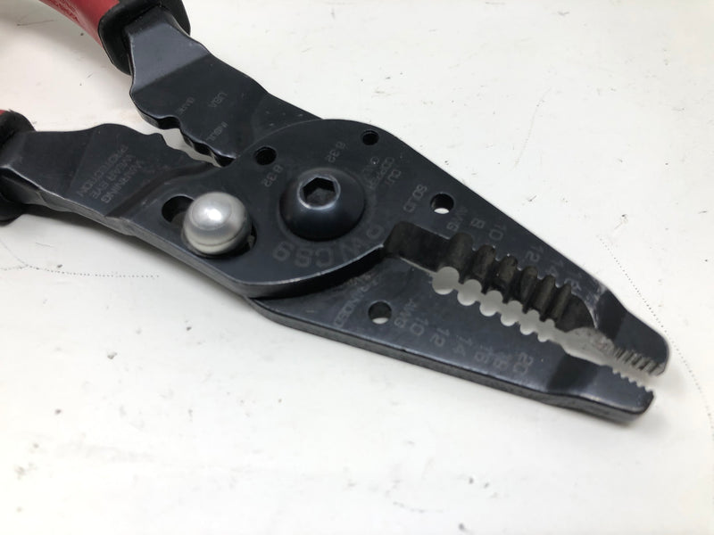 PWCS9 Snap-On Wire Stripper, Cutter, Crimper Pliers - Red
