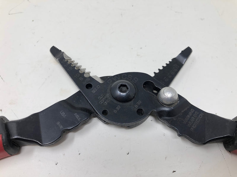 PWCS9 Snap-On Wire Stripper, Cutter, Crimper Pliers - Red